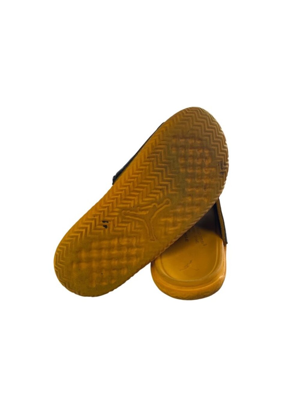 Nike Air Jordan Paris Saint-Germain Black & Yellow Slide Sandals Men’s Size 10 - Picture 6 of 6